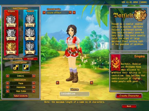 luvinia online character creation